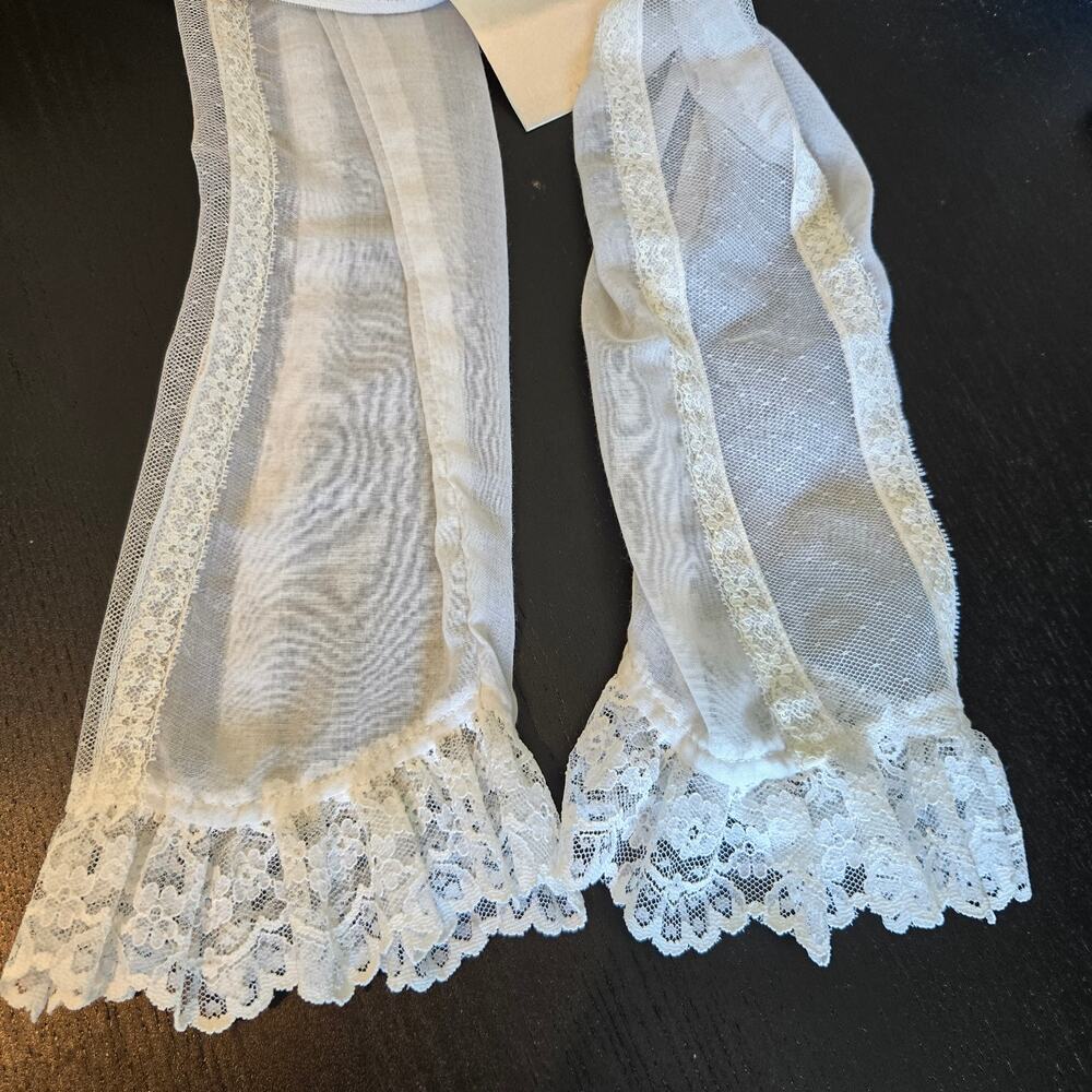 Vintage 70s Gunne Sax White Lace Prairie Dress Rare Embroidery Bridal Womens XXS - Picture 10 of 16